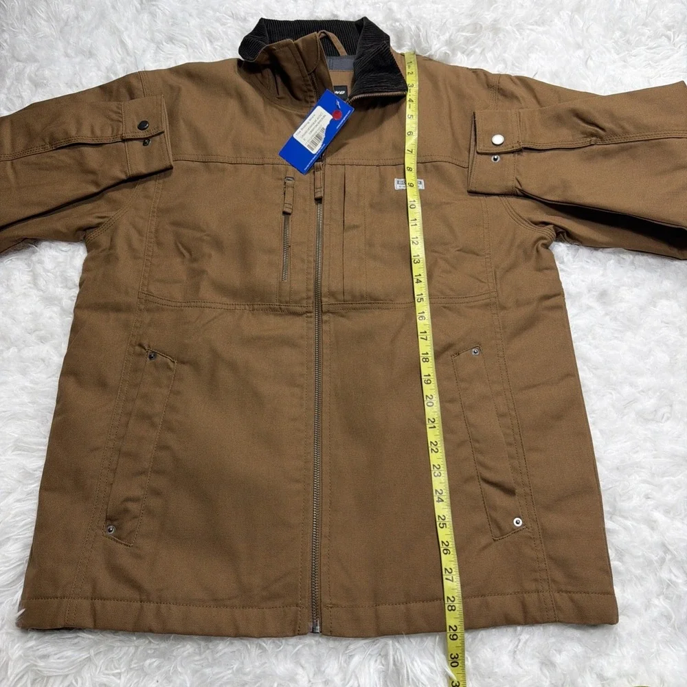 BOEING Mens Canvas Jacket Workwear‎ Corduroy Collar Flannel Lined Insulated New!